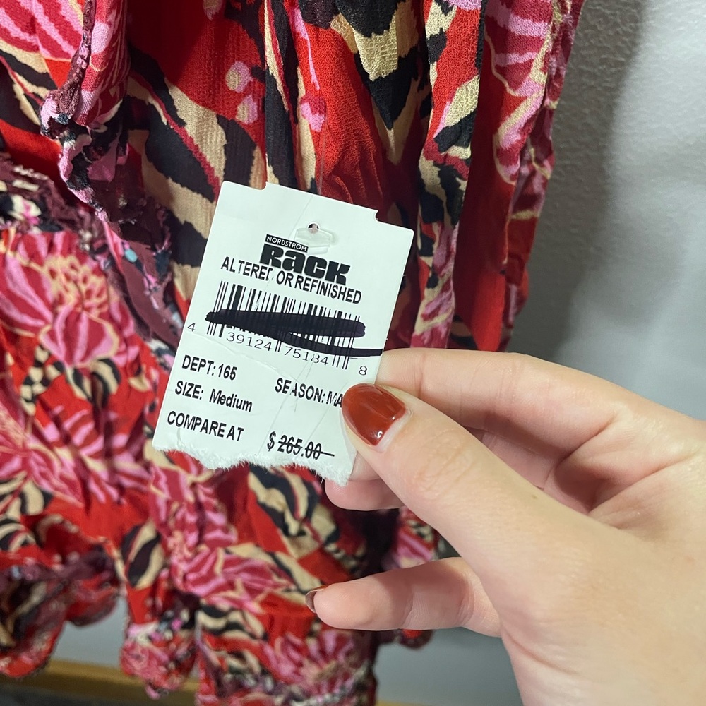 NWT Farm Rio Rio Ruffled Tiered Mini Dress Vibrant Tropical - Picture 3 of 13